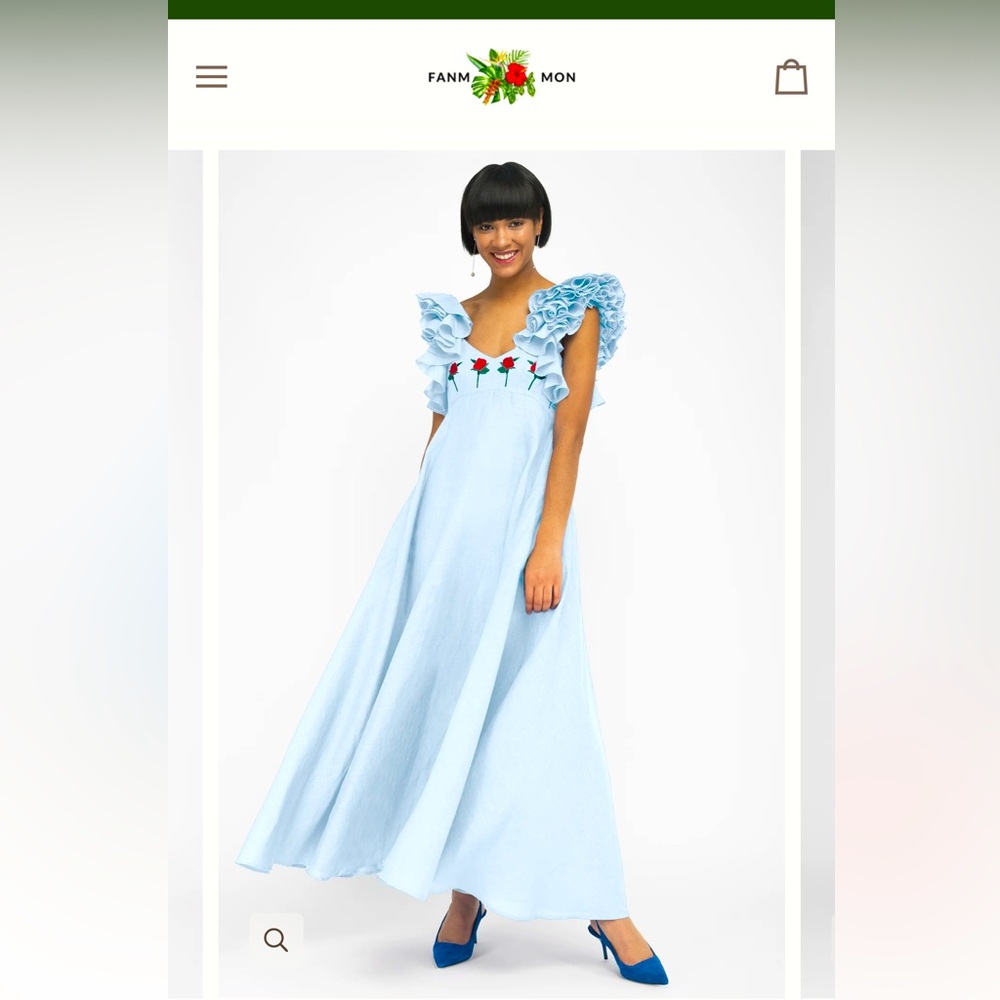 Fanm Mon Demre dress - light blue size M